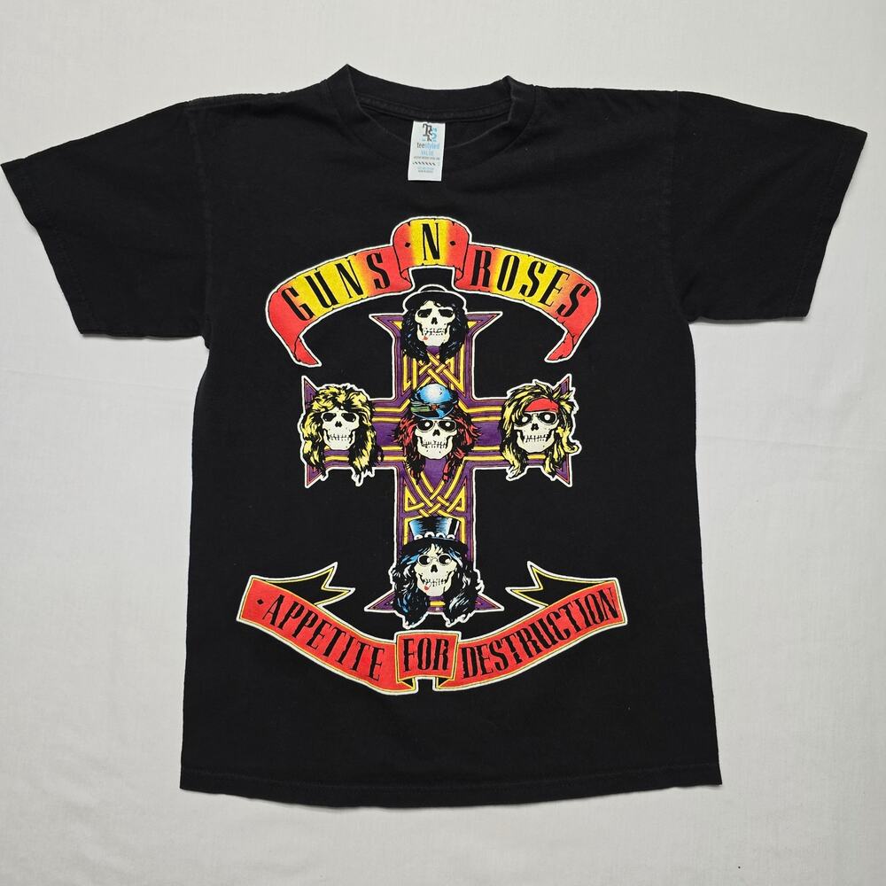 Guns N' Roses Shirt Appetite for Destruction Heavy Metal Band Small Tee 2016